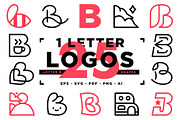 25 Logos in 1 Letter Package (B), an Illustration by The Monoline Guy (Thumbnail 1 of 4)