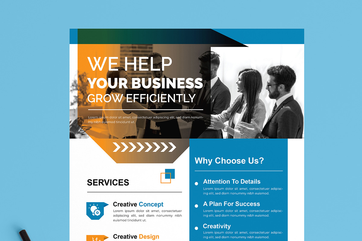 Business Marketing Flyer Design, a Flyer Template by MightyDesign (Photo 4 of 8)