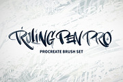Ruling Pen Pro Procreate Brush Set, a Brush Add-On by Jake Rainis (Thumbnail 1 of 6)