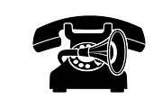 A classic vintage phone silhouette, an Illustration by Amazin_art (Thumbnail 13 of 25)