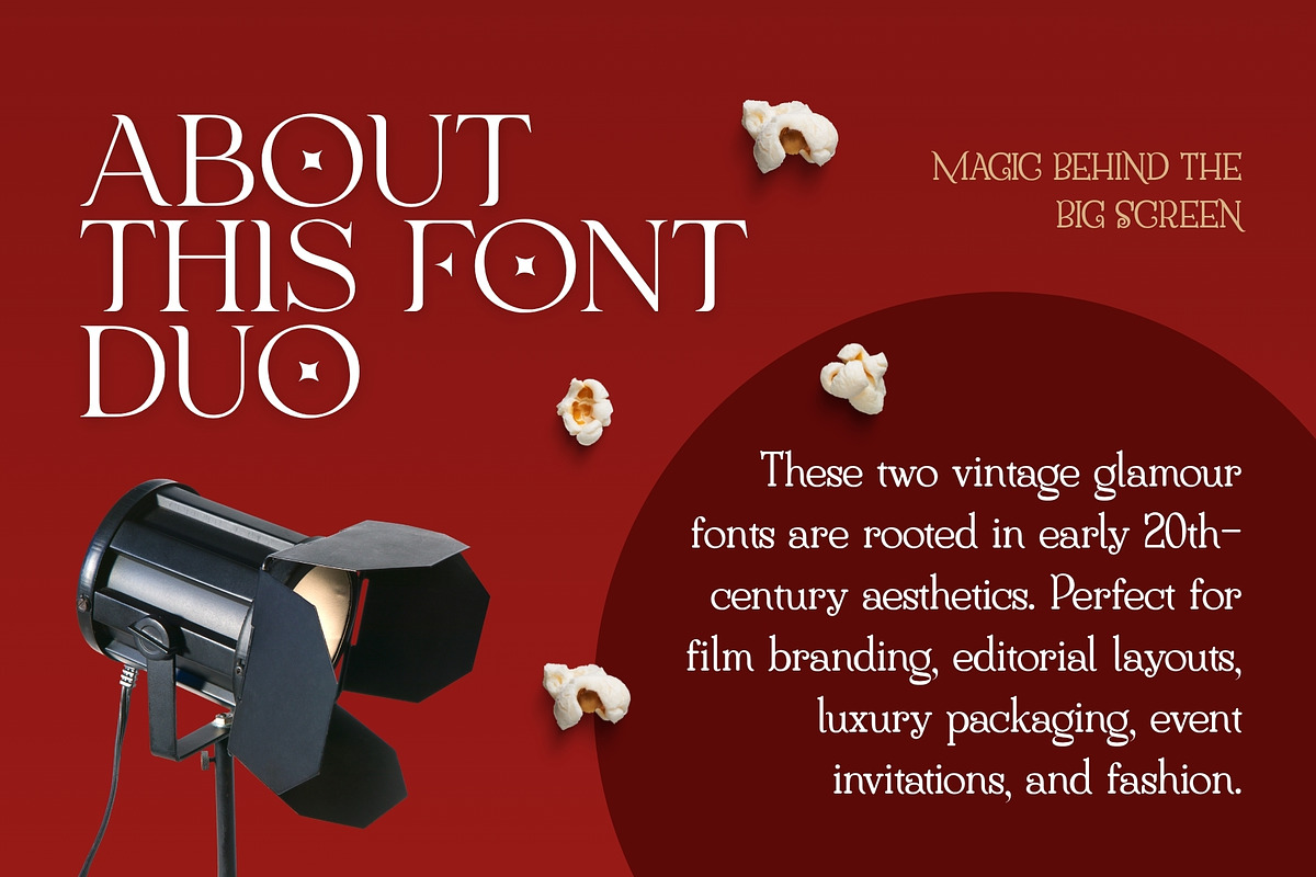 The Silver Screen Duo, a Serif Font by HipFonts (Photo 4 of 7)