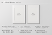 2x3 Portrait, 2 Frame Mockup, a Household Mockup by Lelu Art Design (Thumbnail 6 of 11)