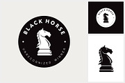 Black Horse Chess, a Branding & Logo Template by Atlantis X Nurman Arbai (Thumbnail 1 of 4)