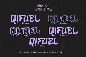 Zieruk - Black Metal Font