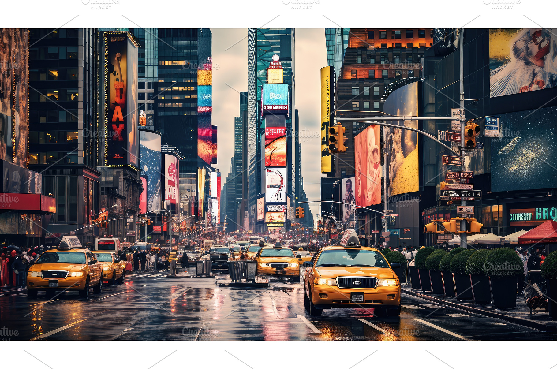hustle busy new york ai generated, a Business Photo by pikepicture
