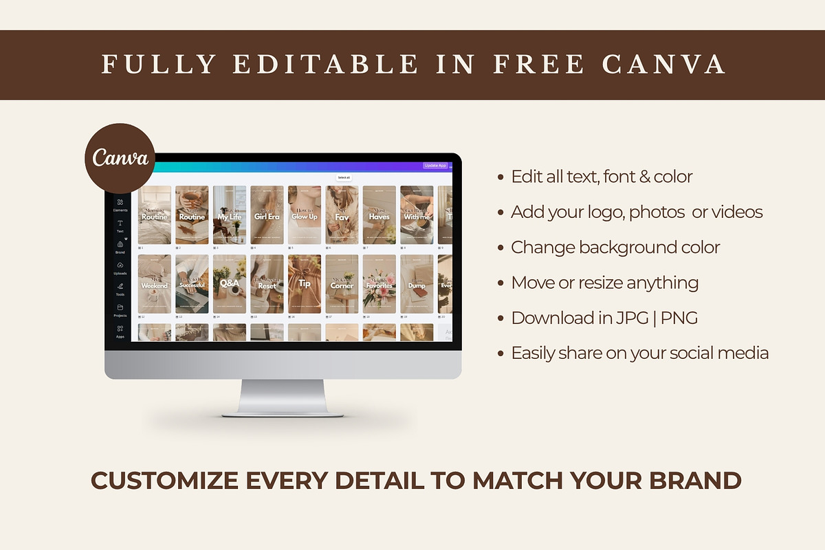 Lifestyle Instagram Reel Covers, a Social Media Template by Anna Design Studio (Photo 3 of 9)