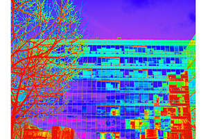 Infrared Thermal Image of Building, an Architecture Photo by Fascinadora