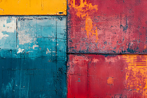 Abstract colorful painted metal surface, a Background Photo by Photostock