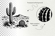 Desert Scenes Line Art Graphics, a Decorative Illustration by DENIDigitalArtSudio (Thumbnail 10 of 10)