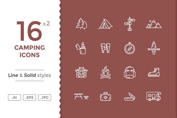 Camping Icons