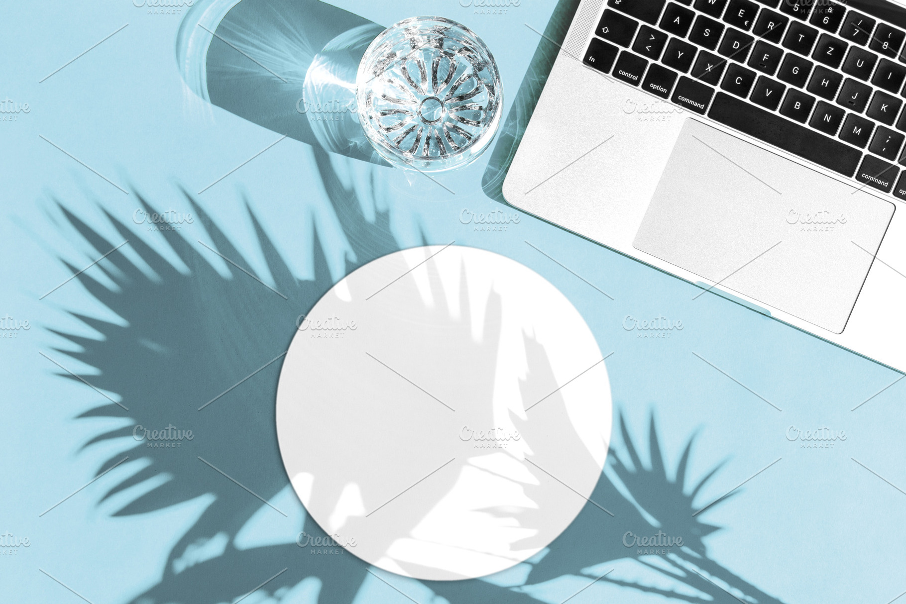 Laptop round mouse pad mockup shadow, a Business Photo by LiliGraphie