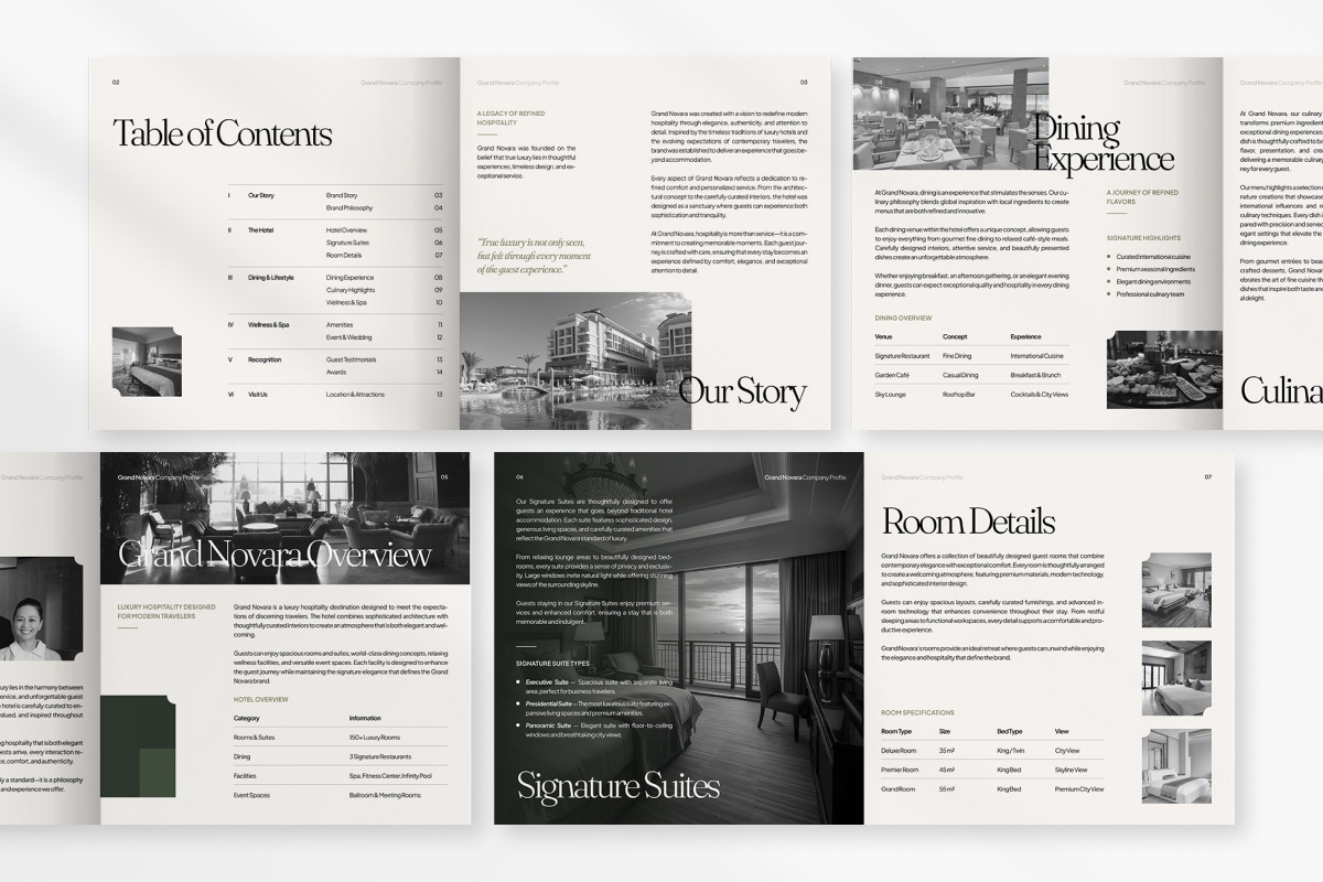 Square Luxury Hotel Company Profile, a Brochure Template by productype1 (Photo 5 of 6)