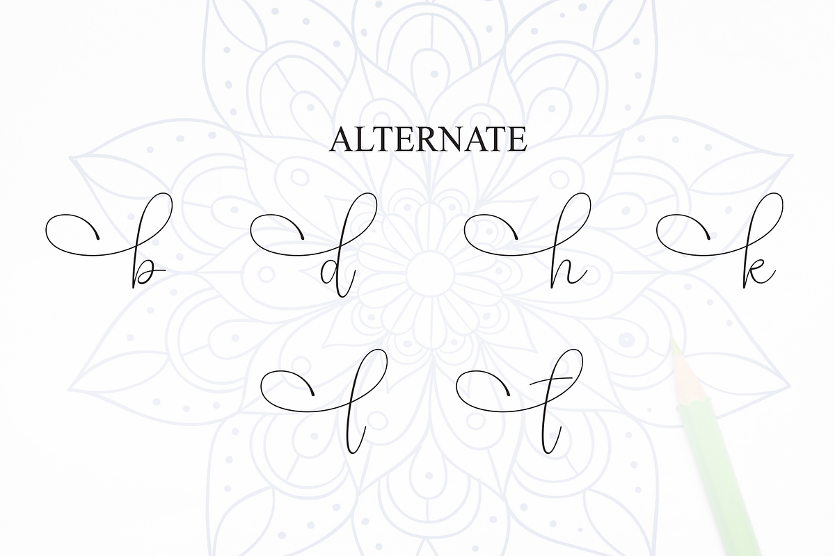 Mandala Handmade | Script Font, a Handwritten Font by Scratchones (Photo 8 of 9)