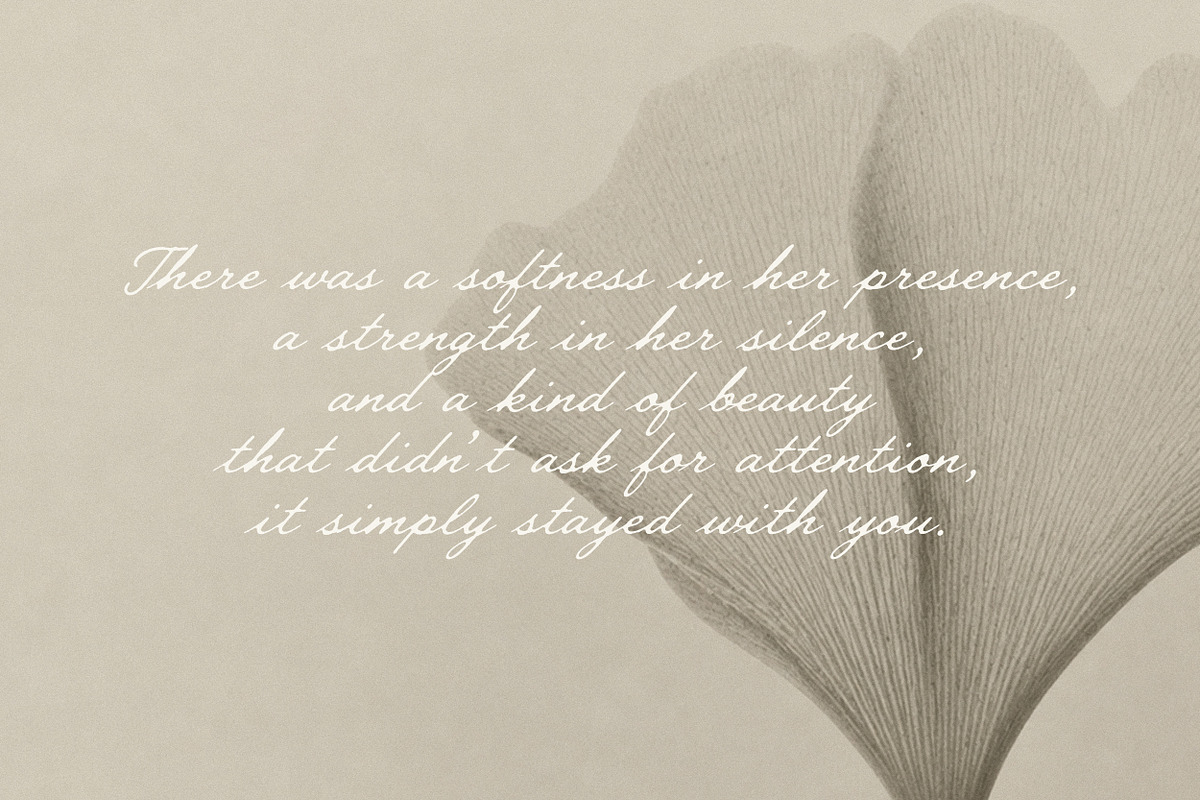 Still Romantic - Font Trio, a Script Font by Davide Bassu (Photo 14 of 14)