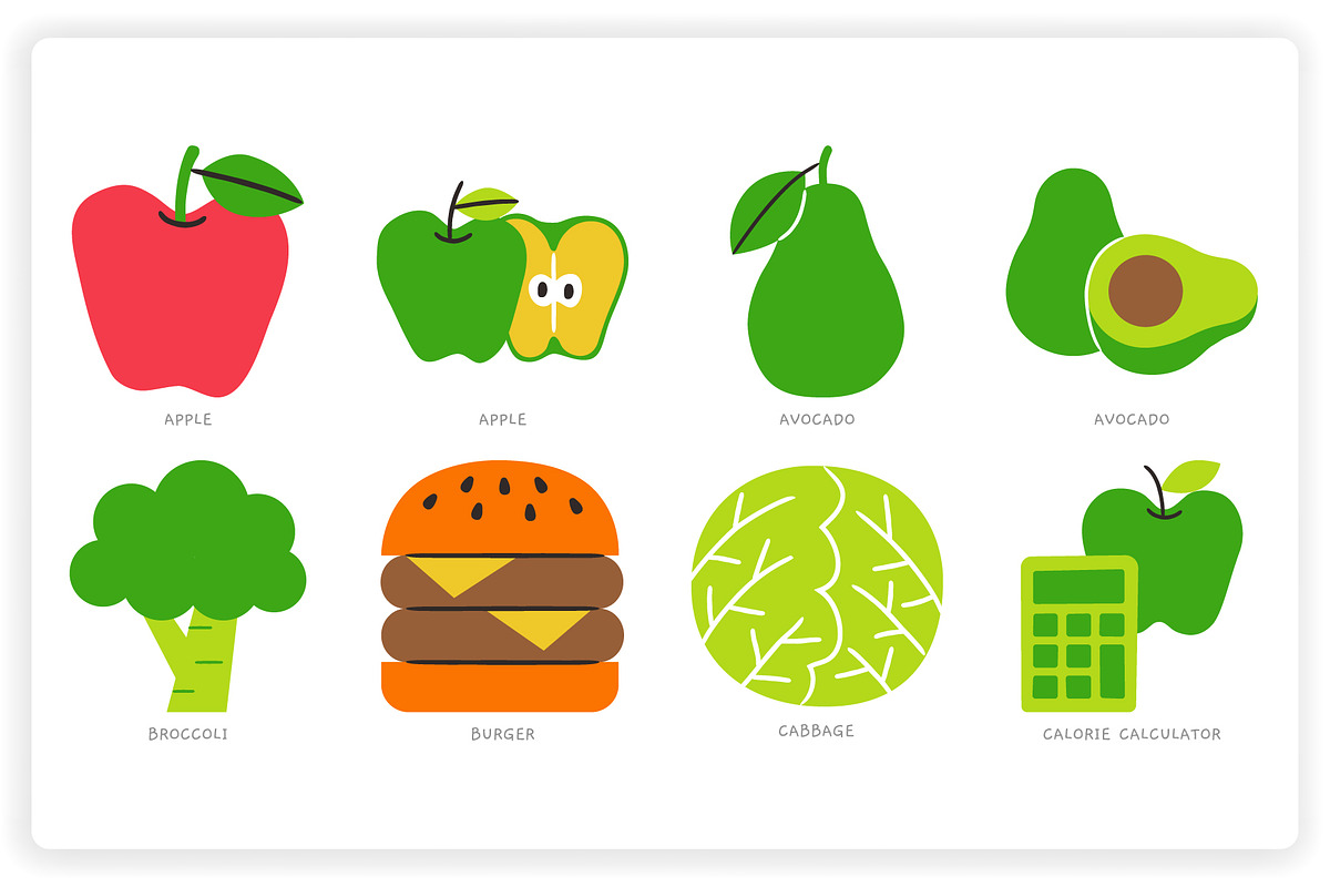 Healthy Foods, a Food Illustration by monkik (Photo 2 of 14)