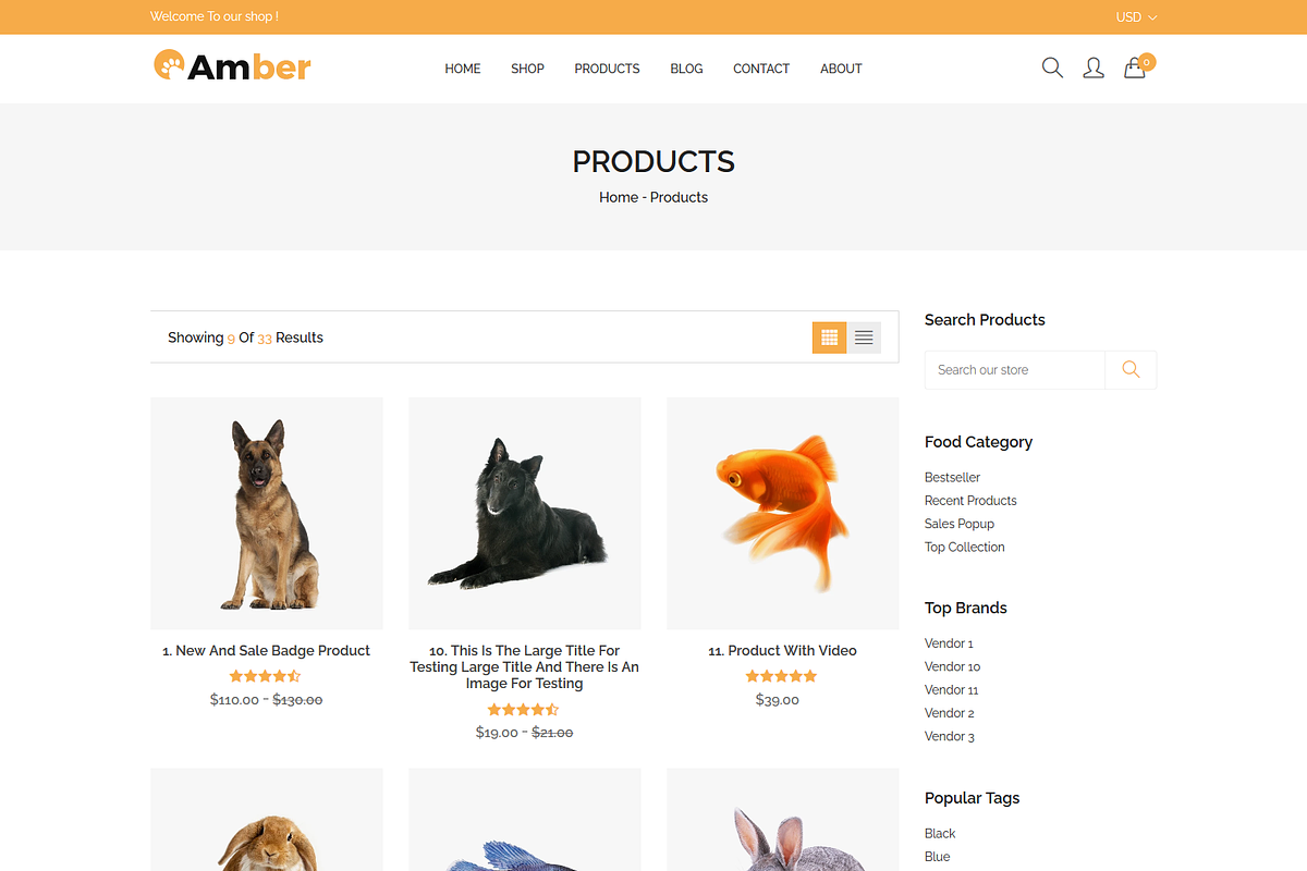 Pet Care Shopify Theme - Amber, a Shopify Template by HasThemes (Photo 2 of 3)