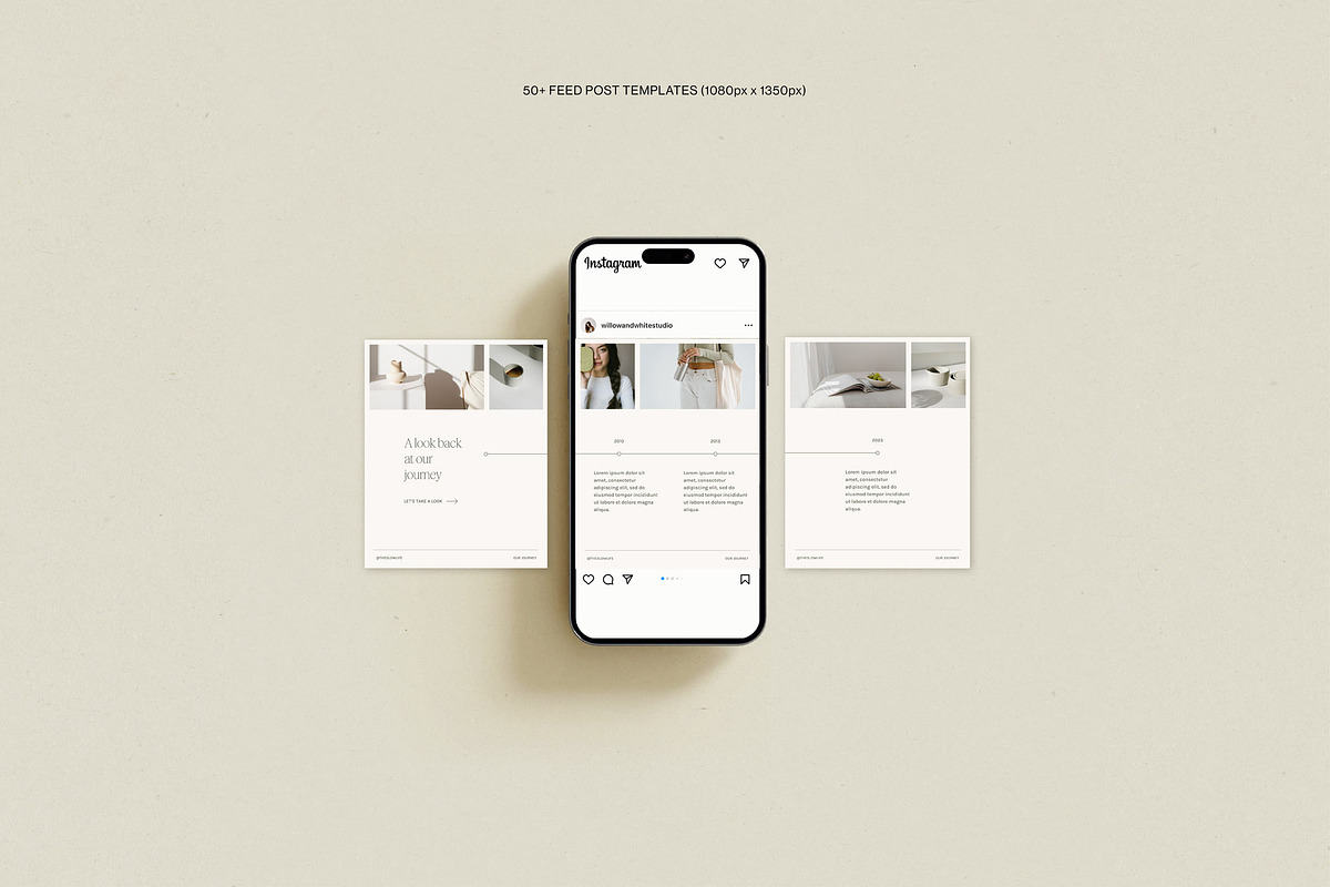 100+ Minimal Instagram Templates, a Social Media Template by Willow & White Studio (Photo 7 of 11)