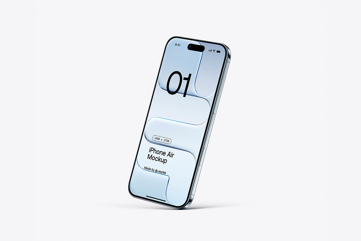 iPhone Air - 24 Mockups Scenes, an iPhone Mockup by Asylab (Photo 48 of 62)