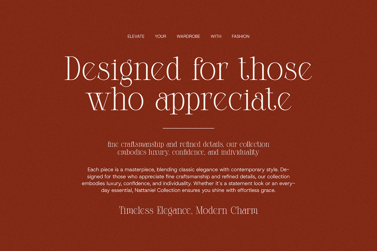 Gimick Ligature Serif Font, a Serif Font by Graphicxell (Photo 3 of 8)
