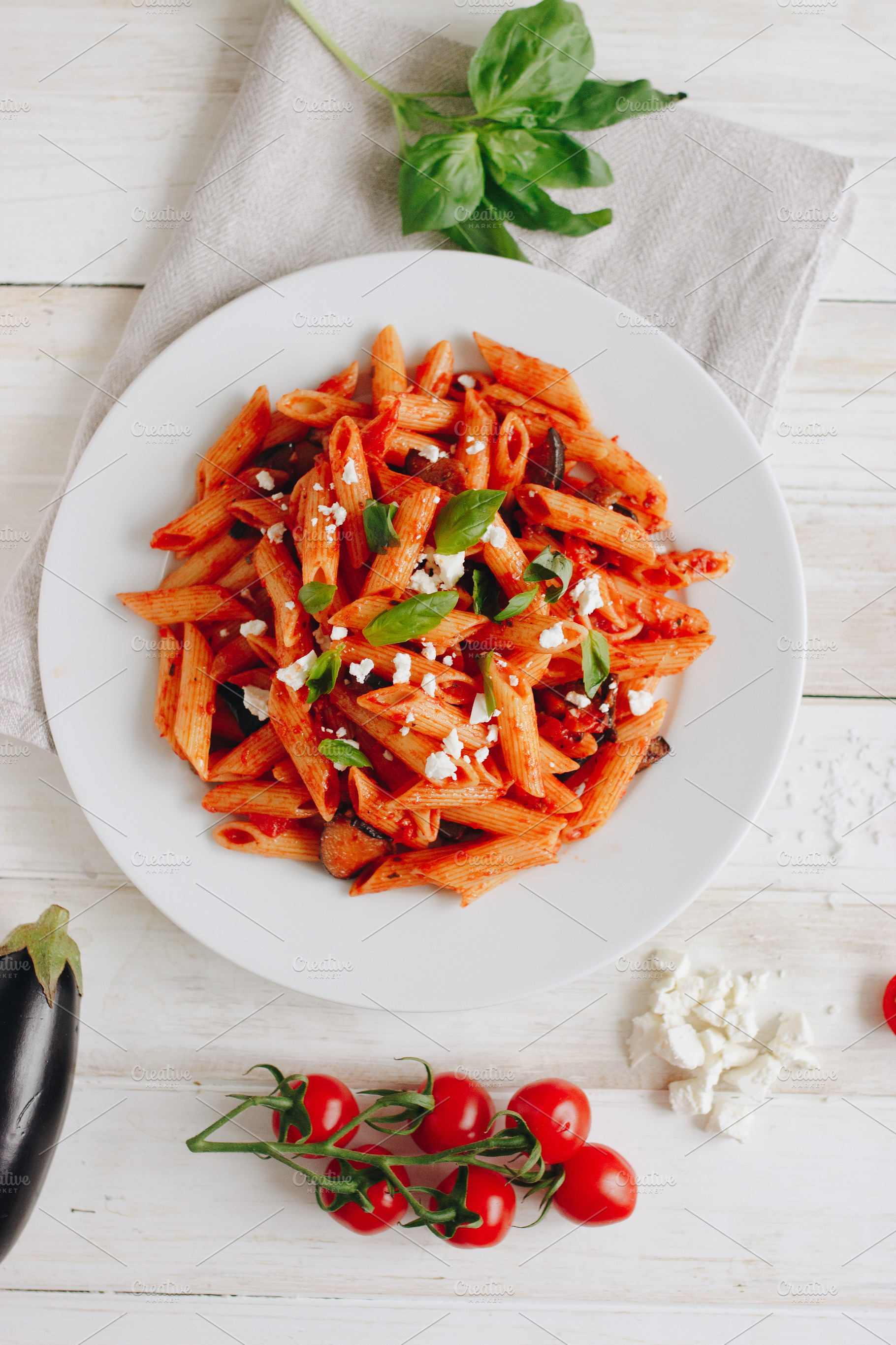 Pasta Alla Norma, a Food & Drink Photo by Alena Ermakova