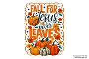 Fall For Jesus PNG, Fall PNG, a Graphic by Clipart Bloom (Thumbnail 1 of 2)