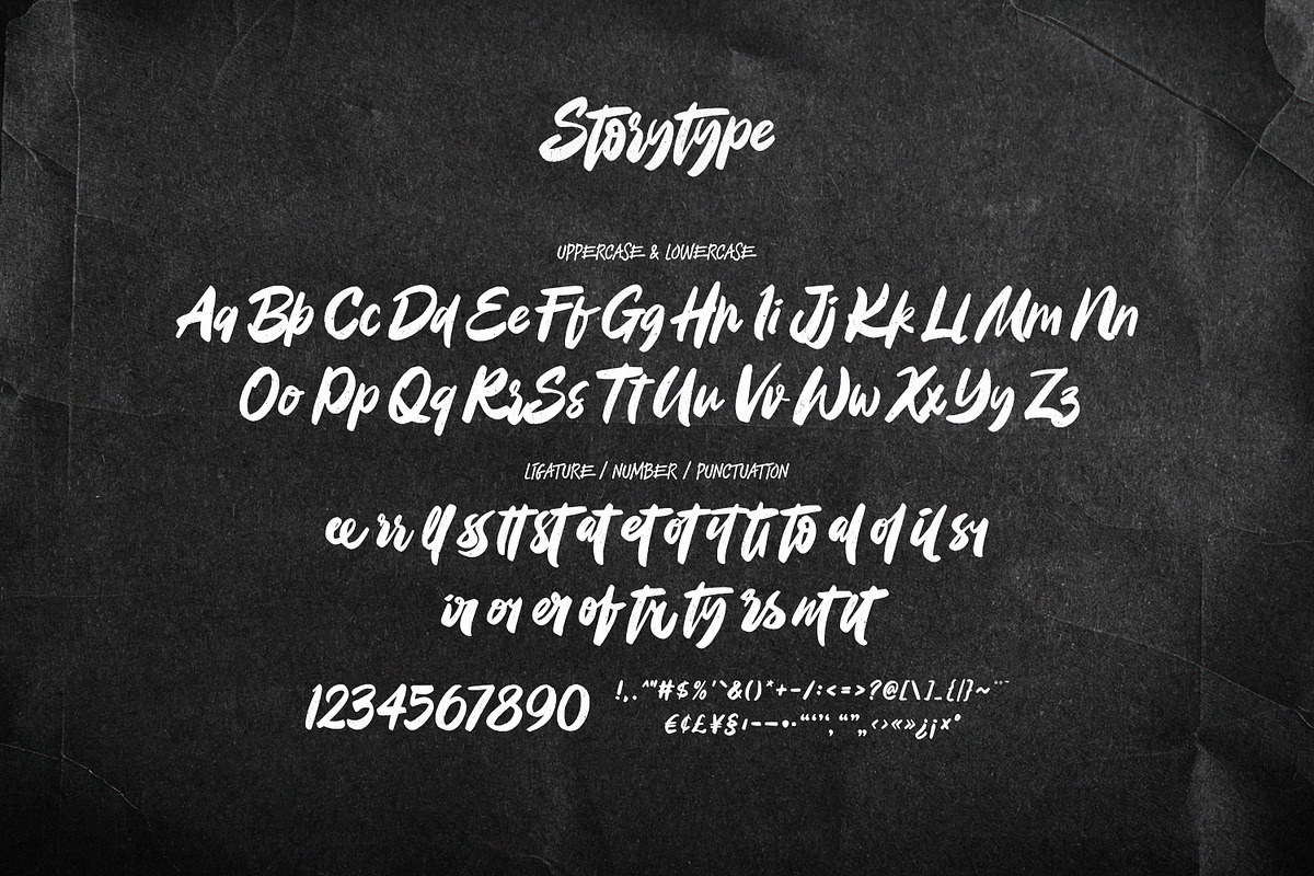 Storytype - Dirty Brush Font, a Script Font by ikiiko (Photo 6 of 7)