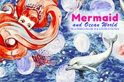 Mermaid and Ocean World, an Illustration by Nadiia Hanina (Thumbnail 9 of 9)