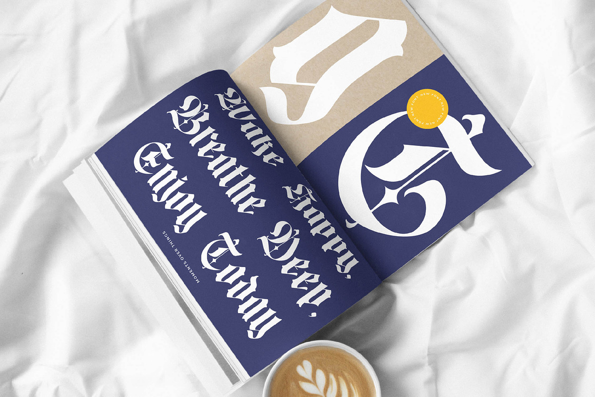 Mooltens Modern Blackletter Font, a Blackletter Font by timelesstype.co (Photo 13 of 20)