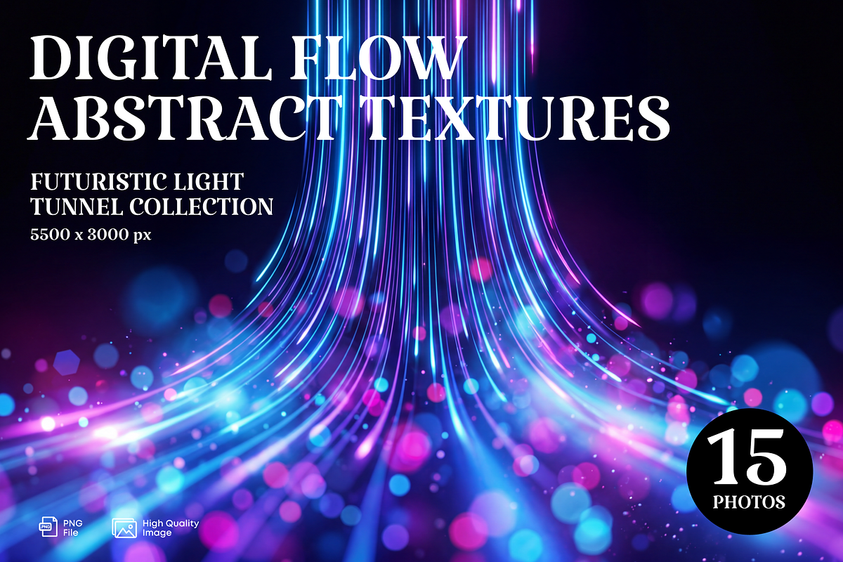Digital Flow Abstract Textures, a Texture Graphic by PopotLane (Photo 1 of 7)