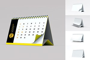 Desktop Calendar Mockup Set