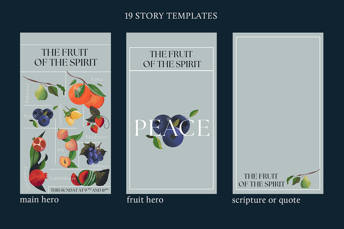 Fruit of the Spirit Canva Template, a Presentation Template by The Trough Co. (Photo 3 of 5)