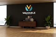 PSD Modern Office Wall Logo Mockup, an Advertising Mockup by Ayy (Thumbnail 5 of 15)