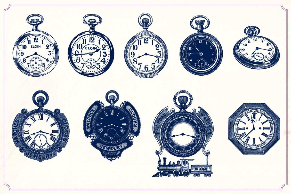 Vintage clocks and watches, a Technology Illustration by Mr Vintage (Photo 2 of 5)