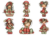 Whimsical Easter Girl Clipart, an Illustration by designcity5 (Thumbnail 4 of 5)
