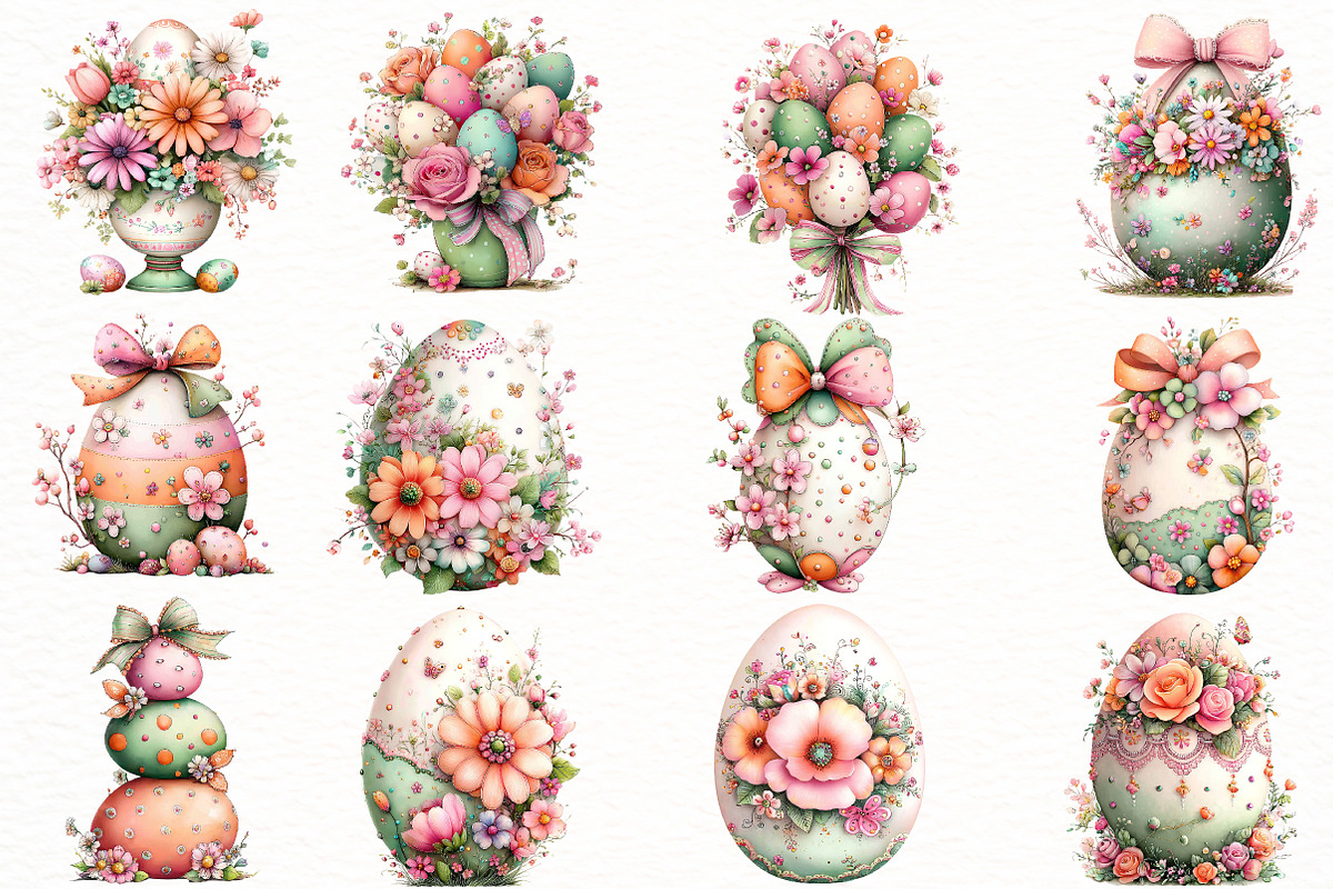Whimsical Easter egg Clipart, an Illustration by Designworld (Photo 5 of 8)