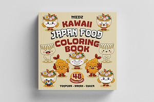 Kawaii Japan Food Coloring Book 02