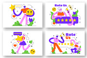 8 Rate Us Vector Illustration, a Person Illustration by denayunebgt (Thumbnail 2 of 3)