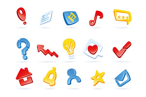 Social media icon set. Speech bubble, an Object Illustration by the8monkey