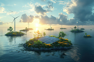 Innovative energy solutions are show, a Photo by Tanuart