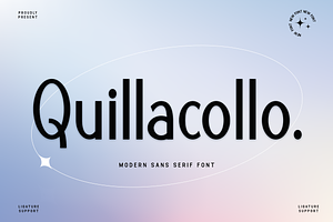 Quillacollo - Modern Sans Serif Font