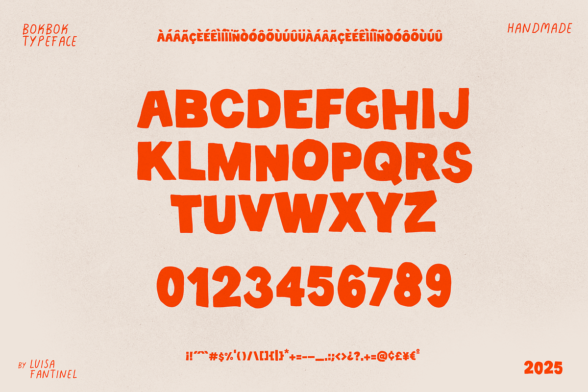 BOKBOK bold handmade display, a Sans Serif Font by HeyLuisa (Photo 9 of 9)