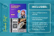 Fashion Sale Content Facebook Posts, a Social Media Template by emcrea (Thumbnail 5 of 9)