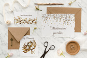 Bohemian garden hand drawn clipart, a Decorative Illustration by Navenzeles (Thumbnail 2 of 14)