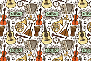 Musical Instruments, a Pattern Graphic by HANNA V (Thumbnail 4 of 6)