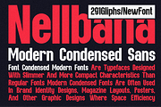Nellbana - Modern Condensed Sans, a Sans Serif Font by MaikoHatta (Thumbnail 4 of 9)