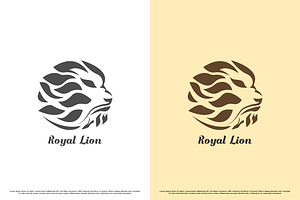 Brave Lion Logo Design Illustration, a Branding & Logo Template by Morvana Crew