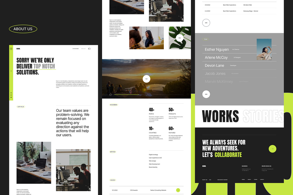 NEURO_02 - Creative Agency UI Kit, an UI Kit Template by neuwebz (Photo 4 of 10)
