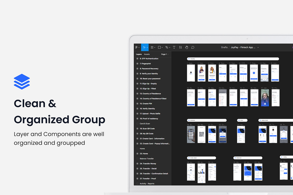 JoyPay - Fintech App UI Kit Design, an App Template by Zee UI (Photo 3 of 4)