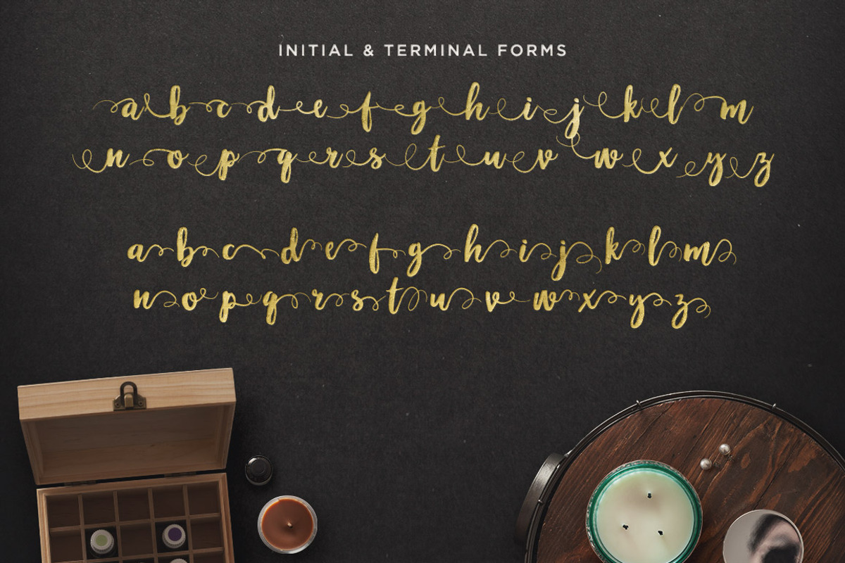 Maloishe Brush Script Font preview 3