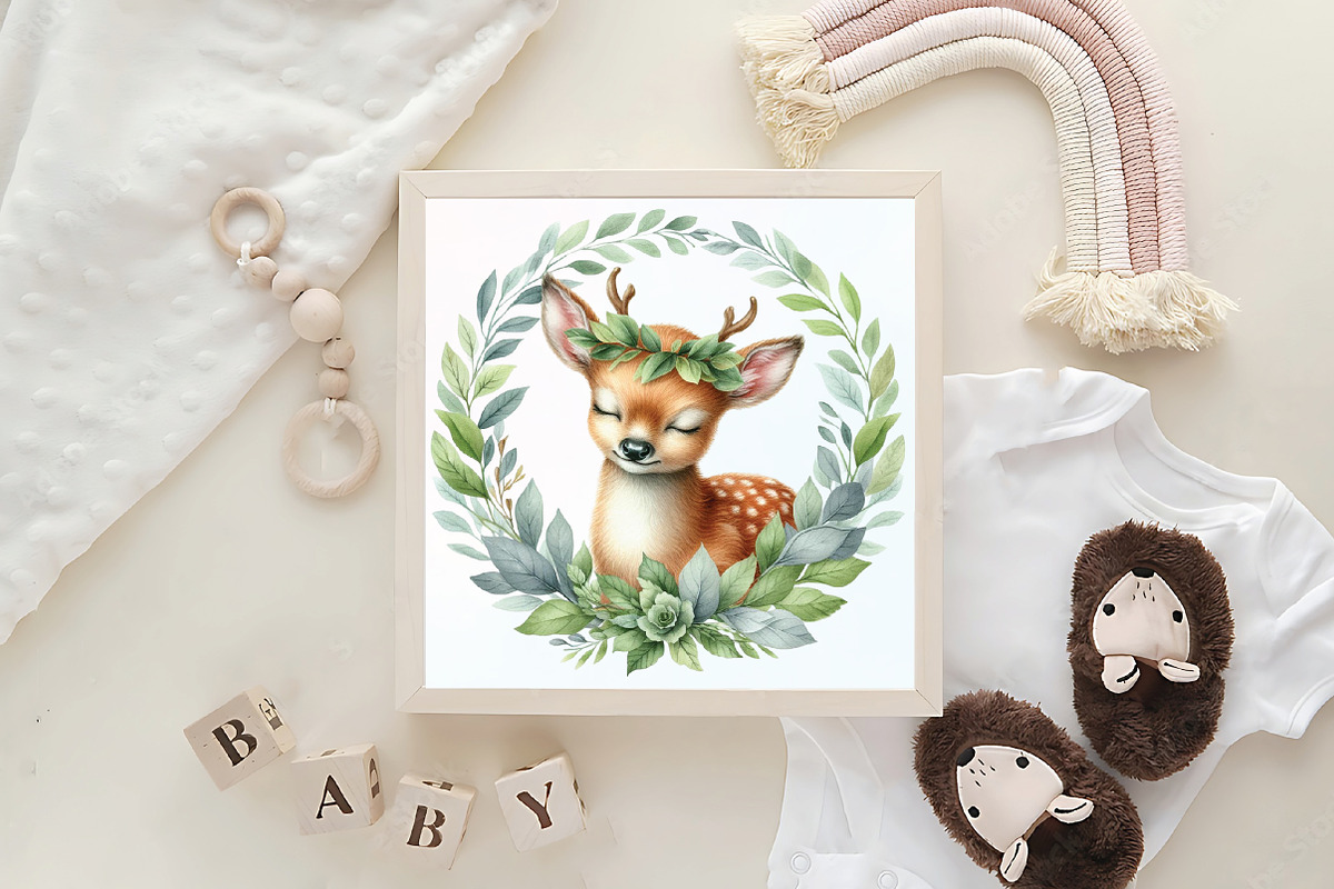 Boho Woodland Creatures Animals, an Illustration by CraftArtStudio (Photo 6 of 6)